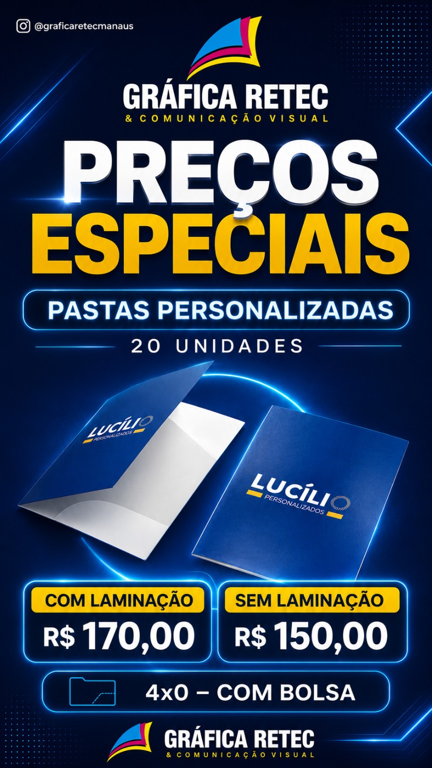 Pastas personalizadas