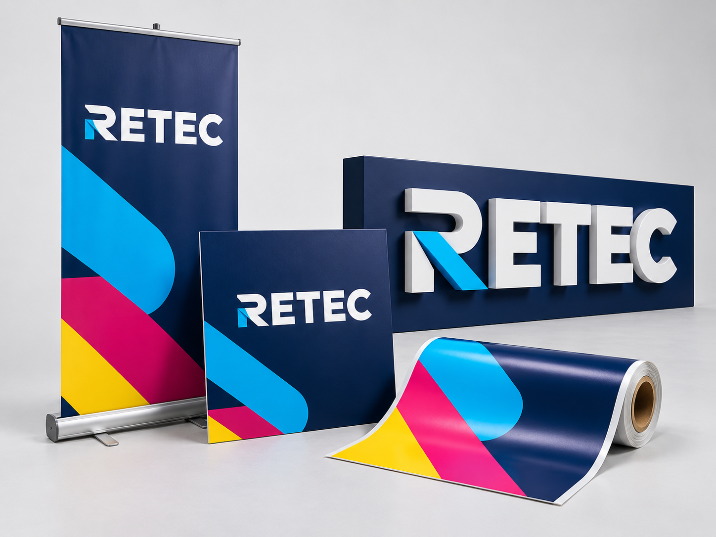 Banners e adesivos