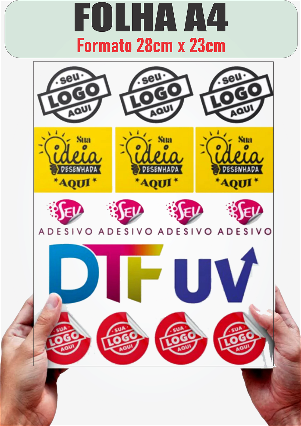 Adesivo DTF têxtil ou UV