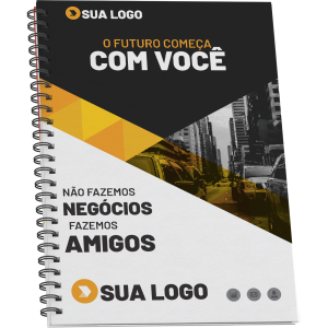 Caderno A4 capa dura personalizado